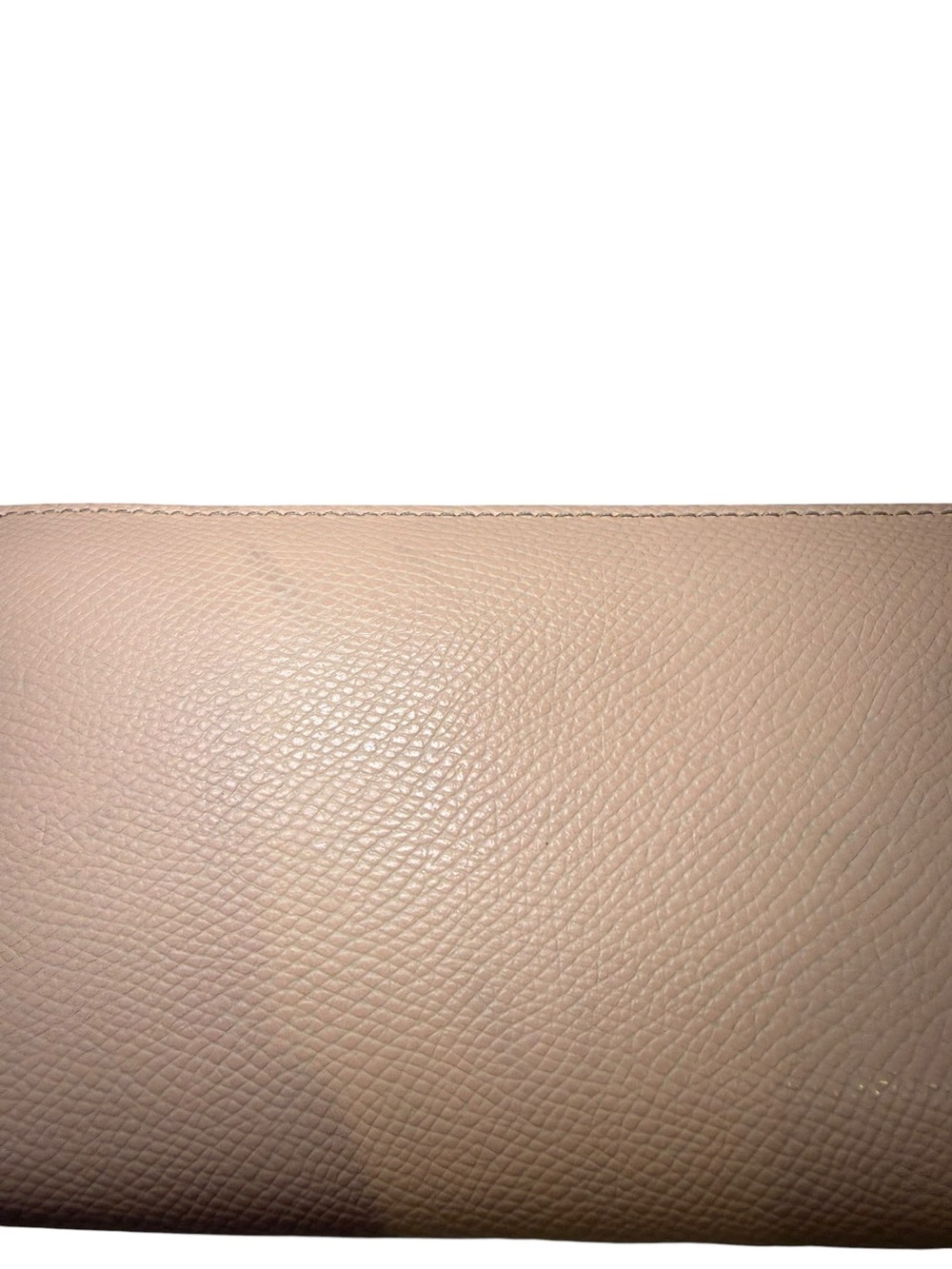 Coach Accordion Zip Wallet in Colorblock Pebble Leather - Pink / Light Gray - Picture 3 of 13
